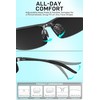 SIPLION Men's Polarized Sport Sunglasses - Ultra-Light Al-Mg Metal Frame