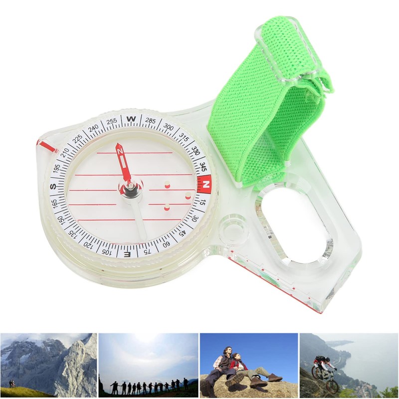 Thumb Compass, Orienteering Compass with Luminous Markings