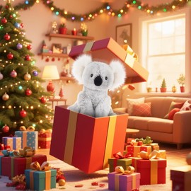 Apricot Lamb Toys Plush Gray Plush Koala Stuffed Animal Soft Cuddly Perfect for Child 8 Inches