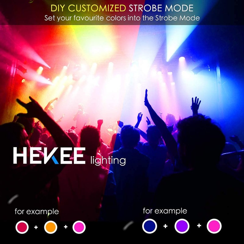 HEKEE LED FloodLight Outdoor 50W, Colour Changing RGB Flood Light,