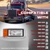 HECASA Front Right Headlight&Bezel w/Bulb Compatible with 1990-2007 Mack CH600