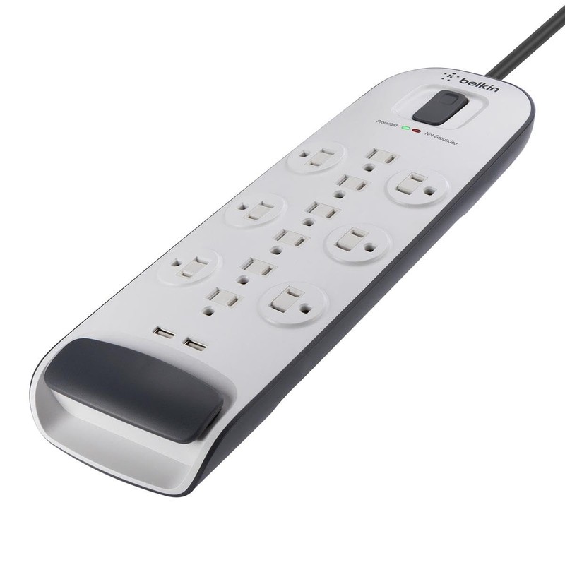 Belkin Home/Office Surge Protector, 12 AC Outlets, 6 ft Cord,