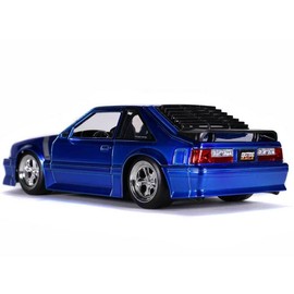 Jada Toys Bigtime Muscle 1:24 1989 Ford Mustang GT - Coche Fundido a presión, Azul, Juguetes para niños y Adultos