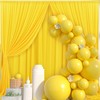 30ftx10ft Yellow Backdrop Drapes for Party, Not See-Through 6 Panels