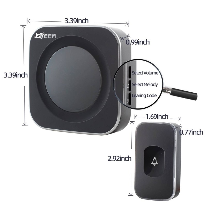 Wireless Doorbell Plug in Door Chimes & Bells 1200 feet