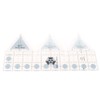 Ruler Grids 45/60/90 Degree Double Strip Ruler Transparent Acrylic Non