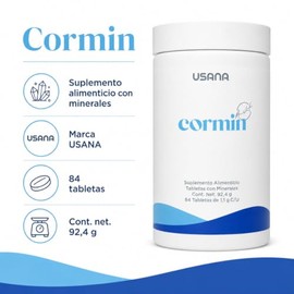 Usana Cormin ? Suplemento Alimenticio con Minerales y Extractos Bot?nicos ? Apoyo Nutricional para el Bienestar Cardiovascular, C?psula