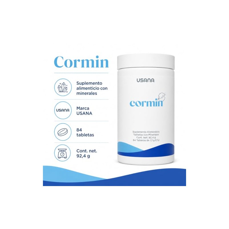 Usana Cormin ? Suplemento Alimenticio con Minerales y Extractos Bot?nicos