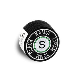 KAMUI Black Laminated Pool Billiard CUE TIP1 pc (Soft, 12 mm)