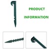 Eleutheromania Pack of 20 Plastic Tent Pegs (Green)