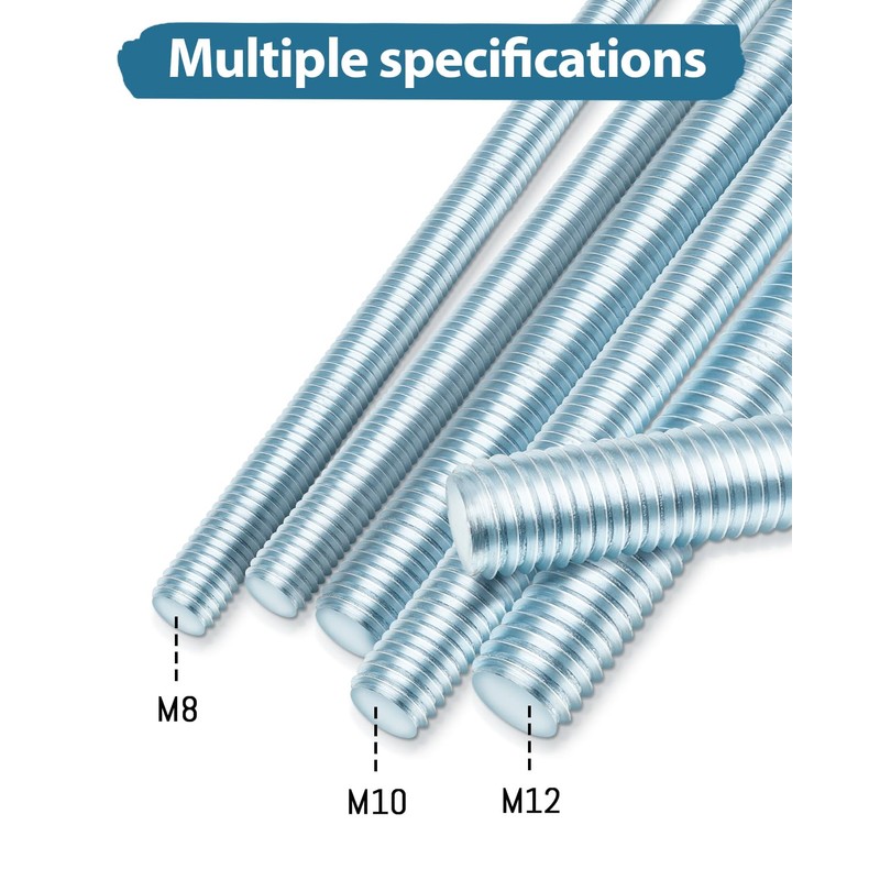 Leryati DIN 976 Threaded Rod M10 x 300 mm, Galvanised