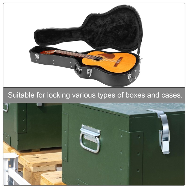 sourcing map 2Pcs Draw Toggle Latch 4.84-inch SUS304 Stainless Steel