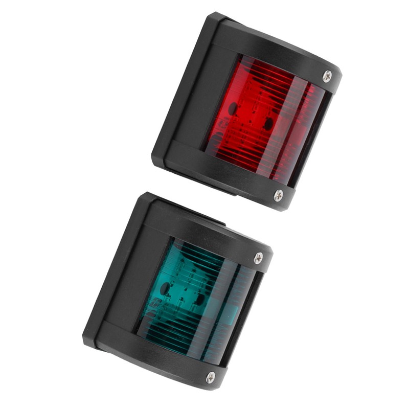 Pair of IP66 Signal Lamp Red Green LED Navigation Warning