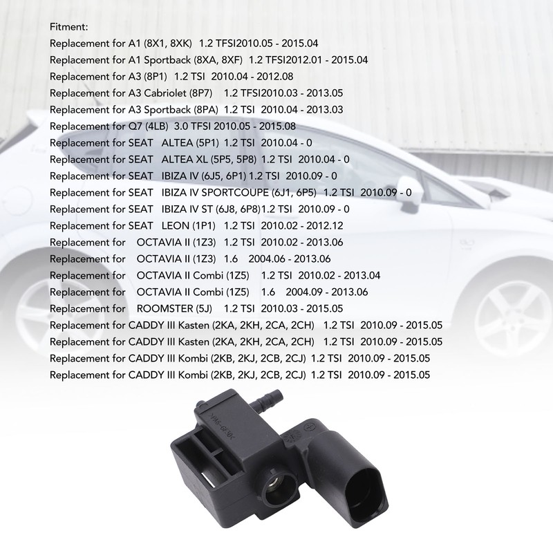 Vacuum Solenoid Valve 037906283C Car Accessories Replacement For SEAT ALTEA