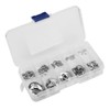 120pcs Retaining Snap Rings,304 Stainless Steel E-Clip Retaining Snap Ring