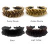 Diadema Trenzada Ancha Y Despeinada De Cabello Sintético Con Dientes,