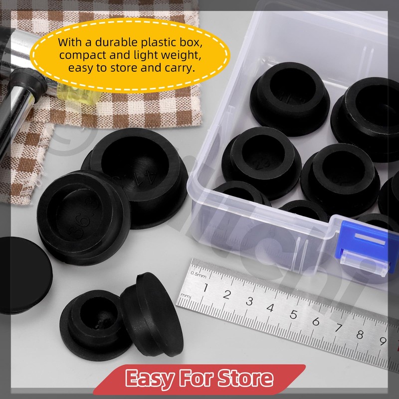 Hilitchi 16Pcs 5Sizes High Temp Silicone Plug Assortment Kit: 26MM,