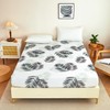 Fitted Sheet 120 x 200 cm - Tropical Palm Leaves
