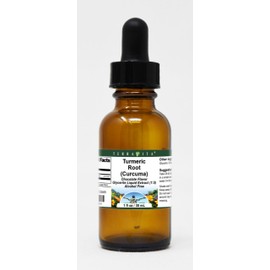 Turmeric Root (Curcuma) Glycerite Liquid Extract (1:5) - Chocolate Flavored (1 oz, ZIN: 523409)