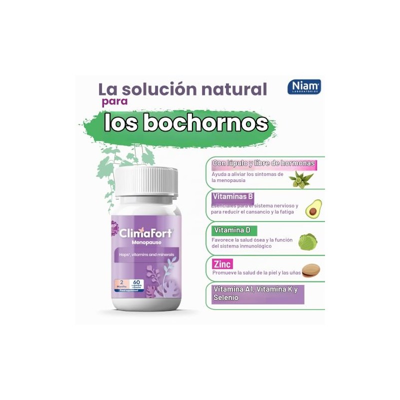 ClimaFort, Menopausia, 60 cápsulas