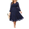 Wedding Guest Dresses Women Fall Plus Size Long Sleeve Semi