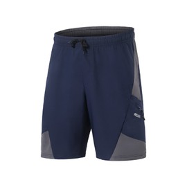 ARSUXEO B2204 Men's Cycling Shorts, Mountain Bike Shorts with Lined Cycling Shorts, Loose Fit, Lightweight, blue
