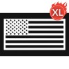 ShootingTargets7 American Flag Magnets Car Truck Black White Set USA