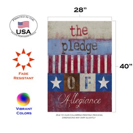 (houseflag(28lx0.04wx40hin.)) - Toland Home Garden United We Stand Flag