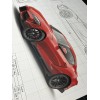 2020 TOYOTA SUPRA GR Launch Edition Blueprint Poster 26" x