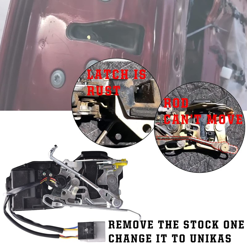 Unikpas Passenger Door Lock Actuator Compatible for Toyota Tacoma 1998-2004