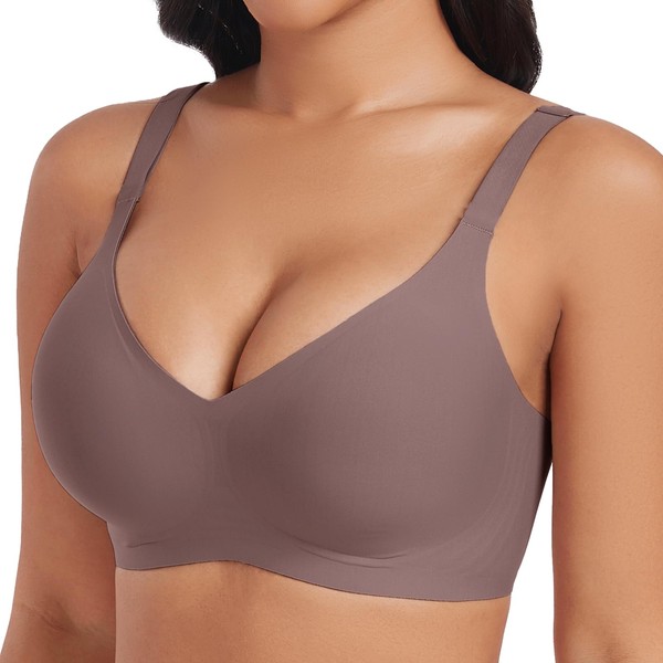 Bra Women's Comfortable Large Breasts Non-Wired Seamless Bra Comfortable Bra