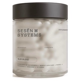 SESĒN SLM Blend | Alcachofa + Mango Africano + Nopal + Té Verde + Jengibre | 30 Cápsulas | Extractos Botánicos | Suplemento
