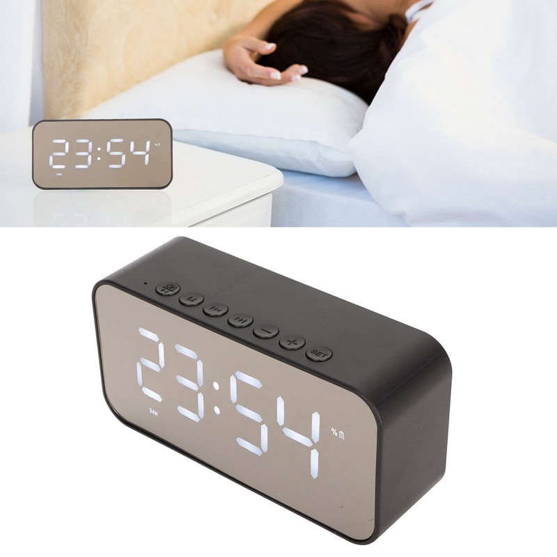 Wireless Bluetooth Speaker Stereo Sound Noise Cancelling Temperature Display Voice