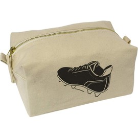 'Football Boot' Canvas Wash Bag/Makeup Case (CS00035940)