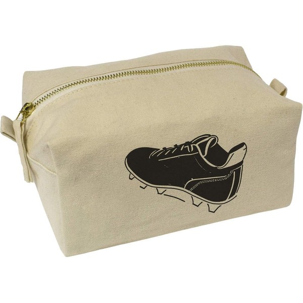 'Football Boot' Canvas Wash Bag/Makeup Case (CS00035940)