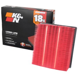 K&N Engine Air Filter: Long Life 18,000 Mile Replacement Air Filter: Compatible with 2013-2019 Dodge Ram Truck L6 DSL/V8 FI (2500, 3500, 4500, 5500), KNA-5005