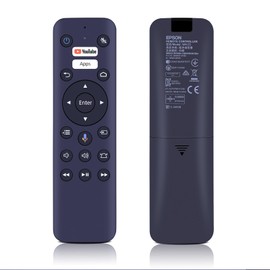 HZIME New WH-55 WH-55B Voice Replace Remote Control Compatible for Epson Projector LS500B LS500W EF-100 EF-100BATV EF-100WATV LS500BATV LS500WATV，for Home Cinema 2200 2250 2350