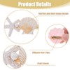 Hobbspring 4 Sets Mermaid Hair Accessories Shell Pearl Starfish Hair