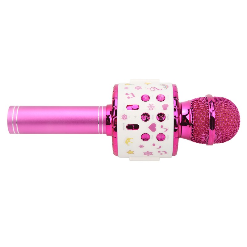 Kids Bluetooth Microphone Wireless LED Lights Wings Decoration USB Rechargeable