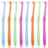 8Pcs Soft End Tuft Toothbrush Orthodontic Tapered Brush Detail Cleaning