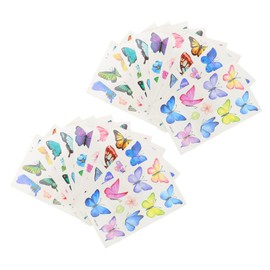 BIUDECO 20 Sheets Butterfly Temporary Fake for Women Girls Boys Butterfly Stickers for Face Body Diy Decorations