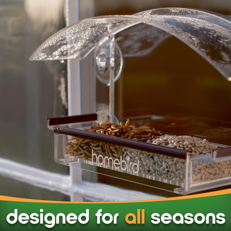 Window Bird Feeder with Strong Suction Cups - (Upgraded 2026