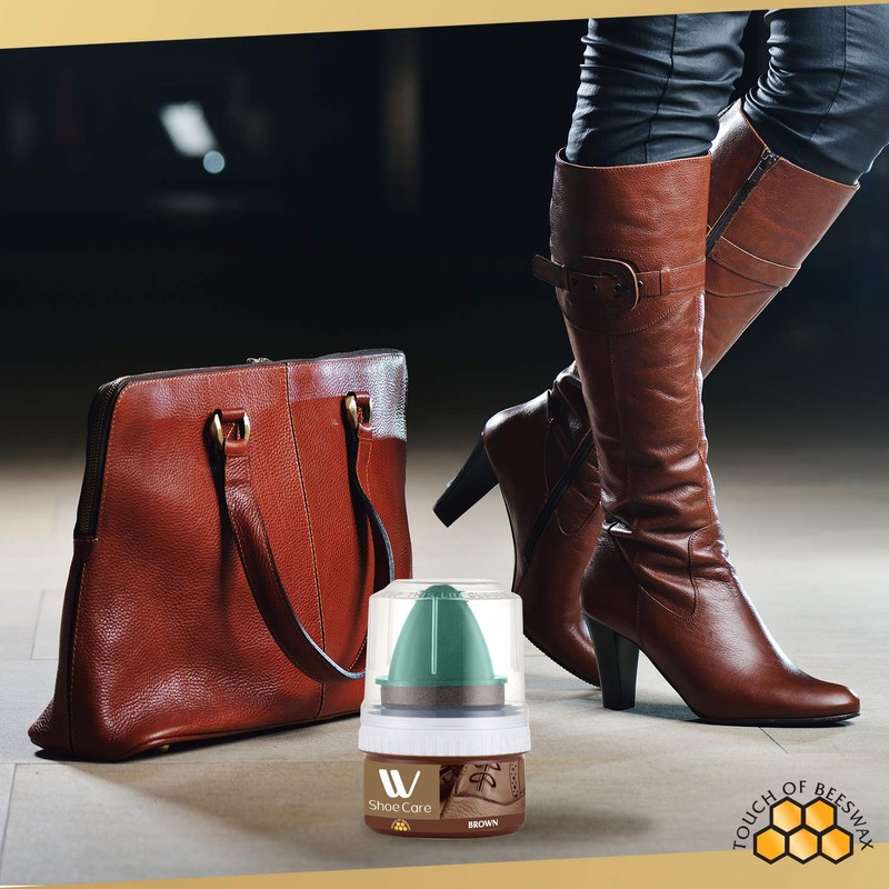 Instant Shine Brown Shoe Cream Polish, 50ml