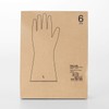 MUJI Natural Rubber Gloves, Ambidextrous, Large, 6 Pieces, 82577129