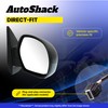 AutoShack Passenger Mirror Power Smooth Non-Heated Non-Folding Replacement for 2006-2012