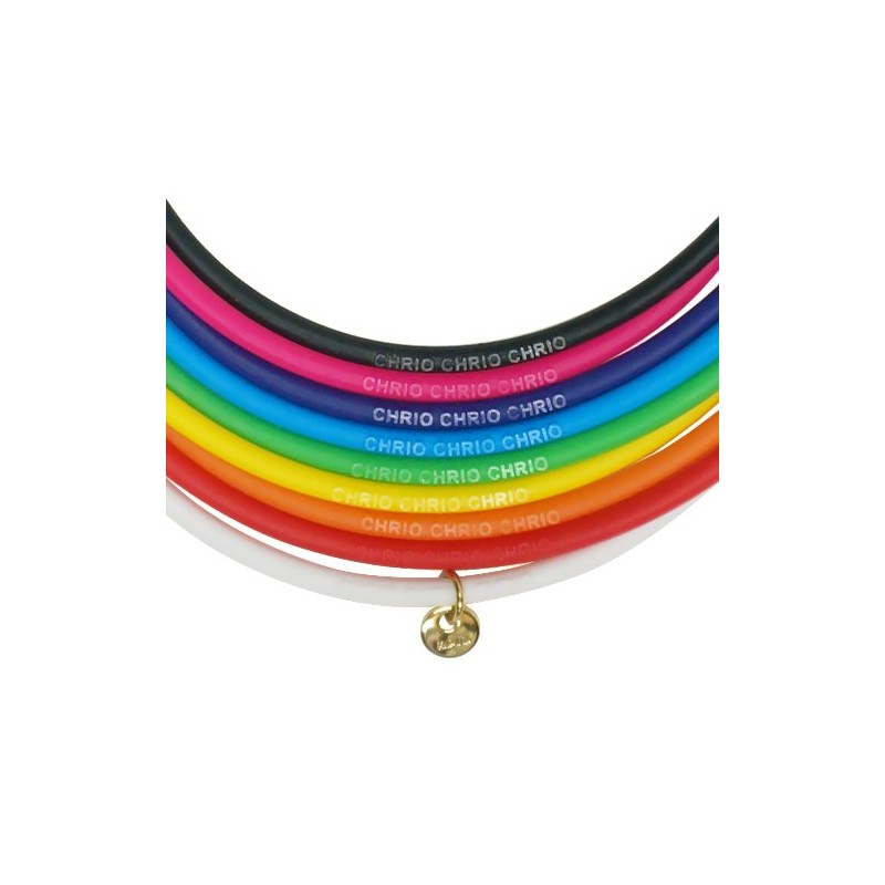 Clio Alpha Ring Necklace, CHRIOring NECKLASE, Passion Orange, S