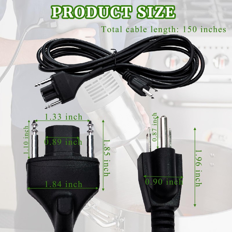 Immersion Blender Power Cord Replacement Replace 89143 Fit for Robot