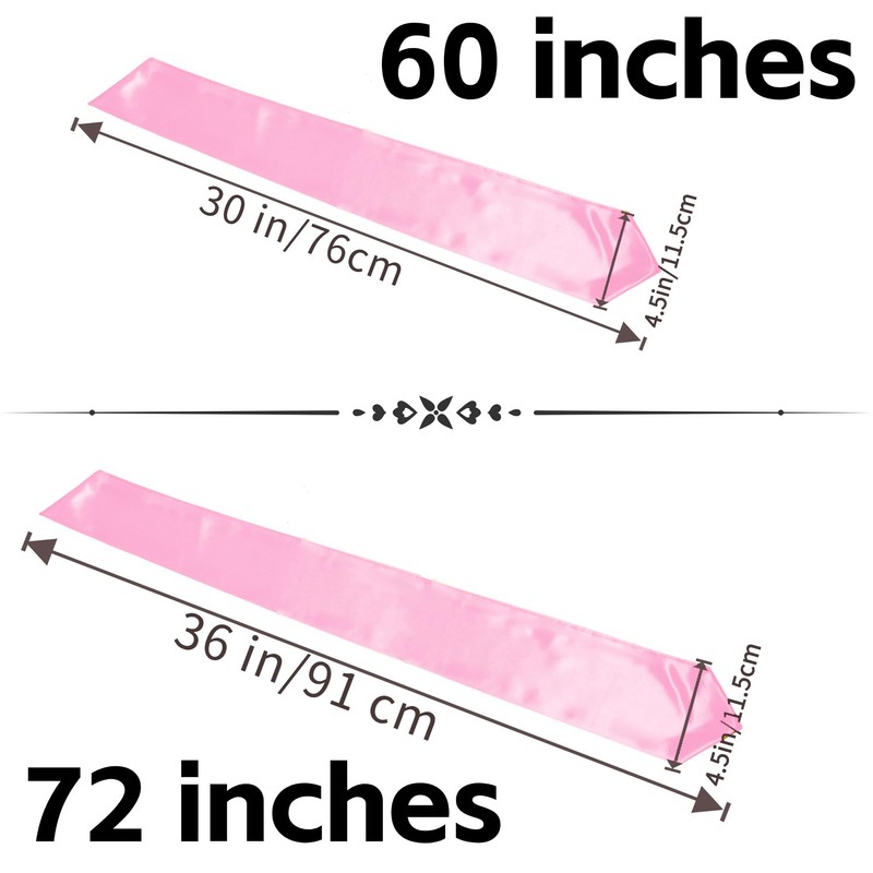 UIALECG Unisex Graduation Stole Blank Graduation Sash Plain Grad Stole,Pink