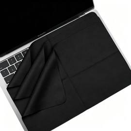 3 Pack Screen Keyboard Imprint Protection Microfiber Liner and Cleaning Cloth 13" Compatible with MacBook Neo 13", MacBook Pro 13"/14", MacBook Air 13" -Black