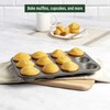Goodful Nonstick Muffin Pan Set, Heavy Duty Carbon Steel with